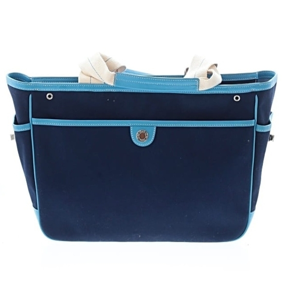 👜💙 Coach Navy & Light Blue Tote Bag - Picture 2 of 11